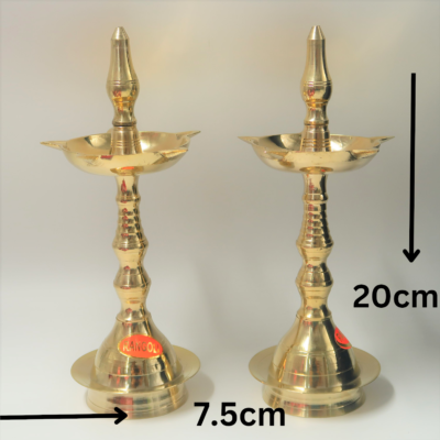 Pure Brass Kuttu Vilakku | Kerala Fancy Design Lamp | Indian Prayer Items