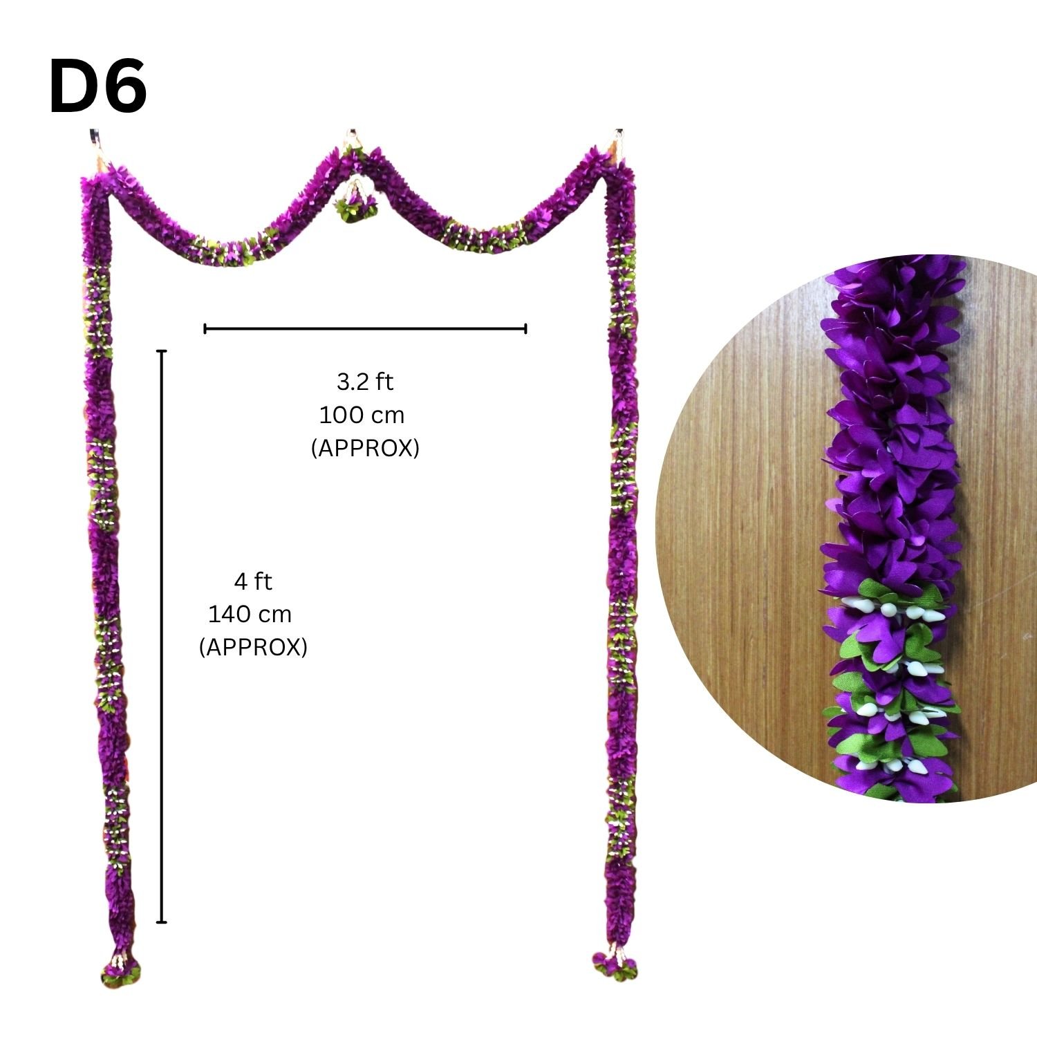 Traditional Indian Flower Thoran | Decorative Door Hanging | Home Entrance, Pooja & Festival Decoration - Image 8
