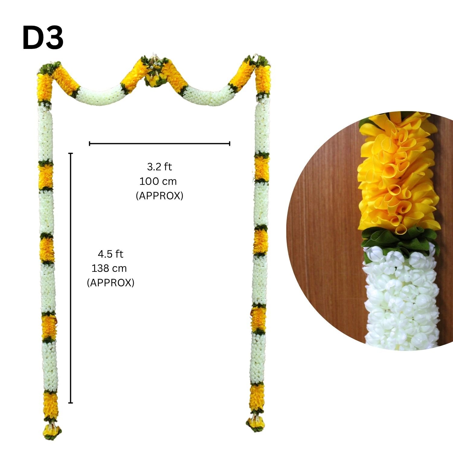 Traditional Indian Floral Thoran | Decorative Door Hanging for Home Entrance | Pooja & Festival Decoration - Image 5