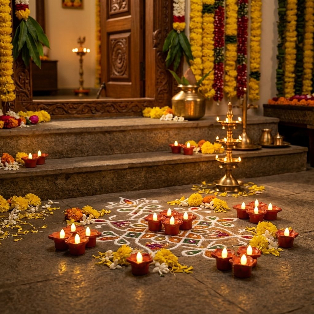 Water Sensor Diya Set Plane Design | LED Villaku Set I Battery Operated (12 pcs) - Image 2