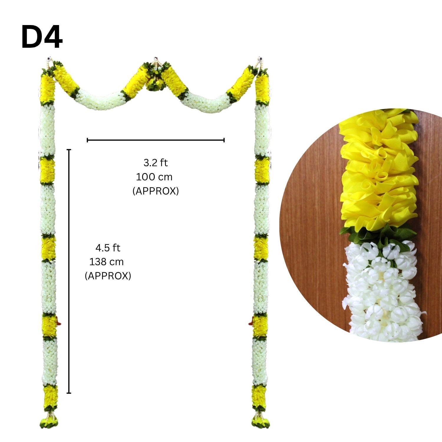 Traditional Indian Floral Thoran | Decorative Door Hanging for Home Entrance | Pooja & Festival Decoration - Image 6