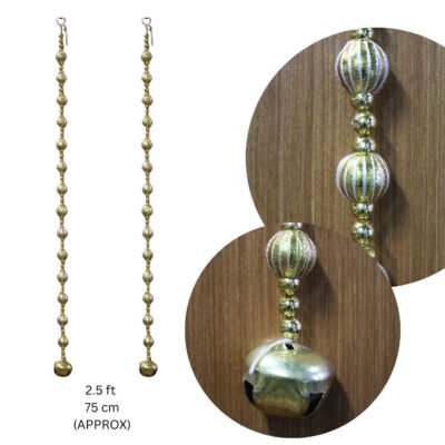 Traditional Indian Bell Thoran 2.5Ft | Decorative Door Hanging | Home Entrance, Pooja & Festival Decoration