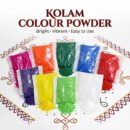 Premium Kolam Powder Colors 100g | Rangoli Kolam Colors for Deepavali | House Deco | Home Art