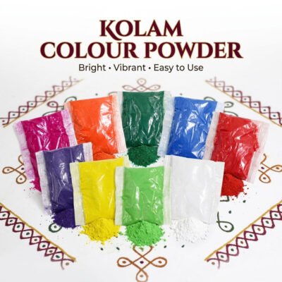 Premium Kolam Powder Colors 100g | Rangoli Kolam Colors for Deepavali | House Deco | Home Art