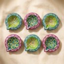 Handmade Deepavali | Festival Terracotta Villaku / Oil Lamp / Diya 6 Pc - Deepavali Deco Set 21