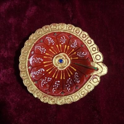 Handmade Deepavali | Festival Terracotta Villaku / Oil Lamp / Diya 1 Pc - Deepavali Deco Set 2