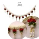 Traditional Indian Door Lotus Thoran 3.5Ft  | Lotus With Tassel Door Toran for Deepavali & Festive Decor | Diwali