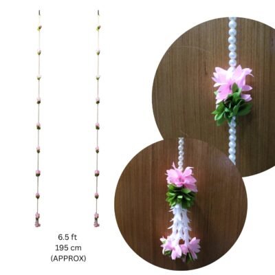 Traditional Indian Flower Thoran 6.5Ft | Decorative Door Hanging | Home Entrance, Pooja Deepavali & Festival Decoration